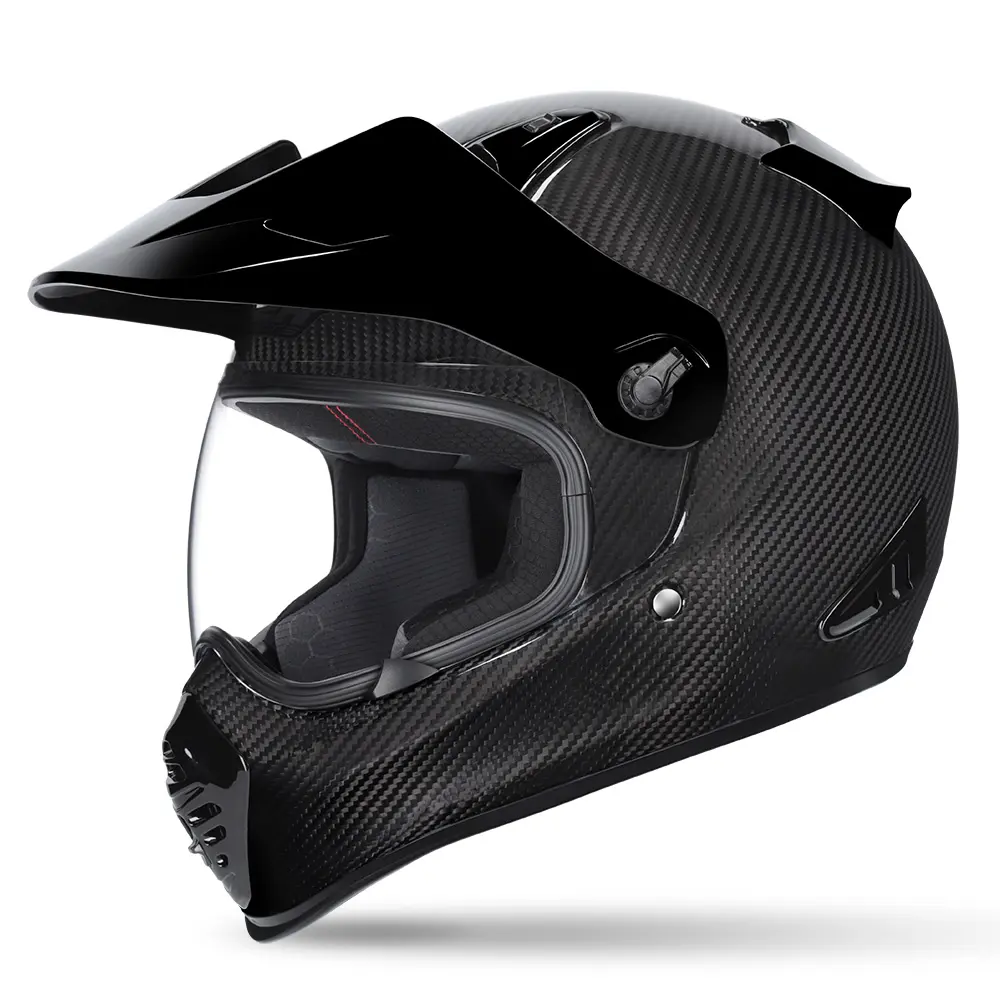 M2R ADV Lite Adventure Helmet Carbon