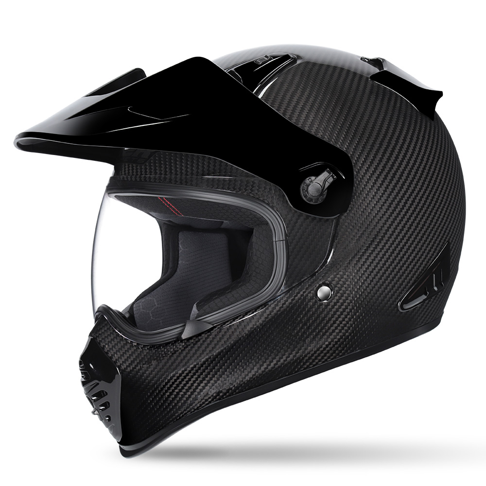 M2R ADV Lite Adventure Helmet Carbon - Image 1