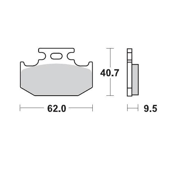 BRAKE PADS REAR MOTO MASTER PRO SINTERED FOR SUZUKI YAMAHA - Image 1