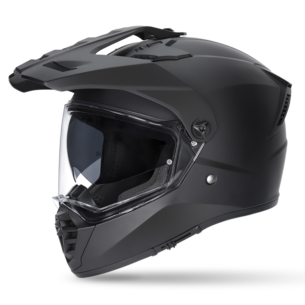 M2R Patrol Adventure Helmet Matte Black - Image 1