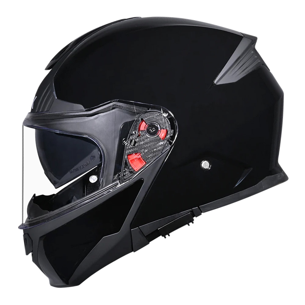 SMK Gullwing Systems Flip-Front Helmet Gloss Black - Image 1