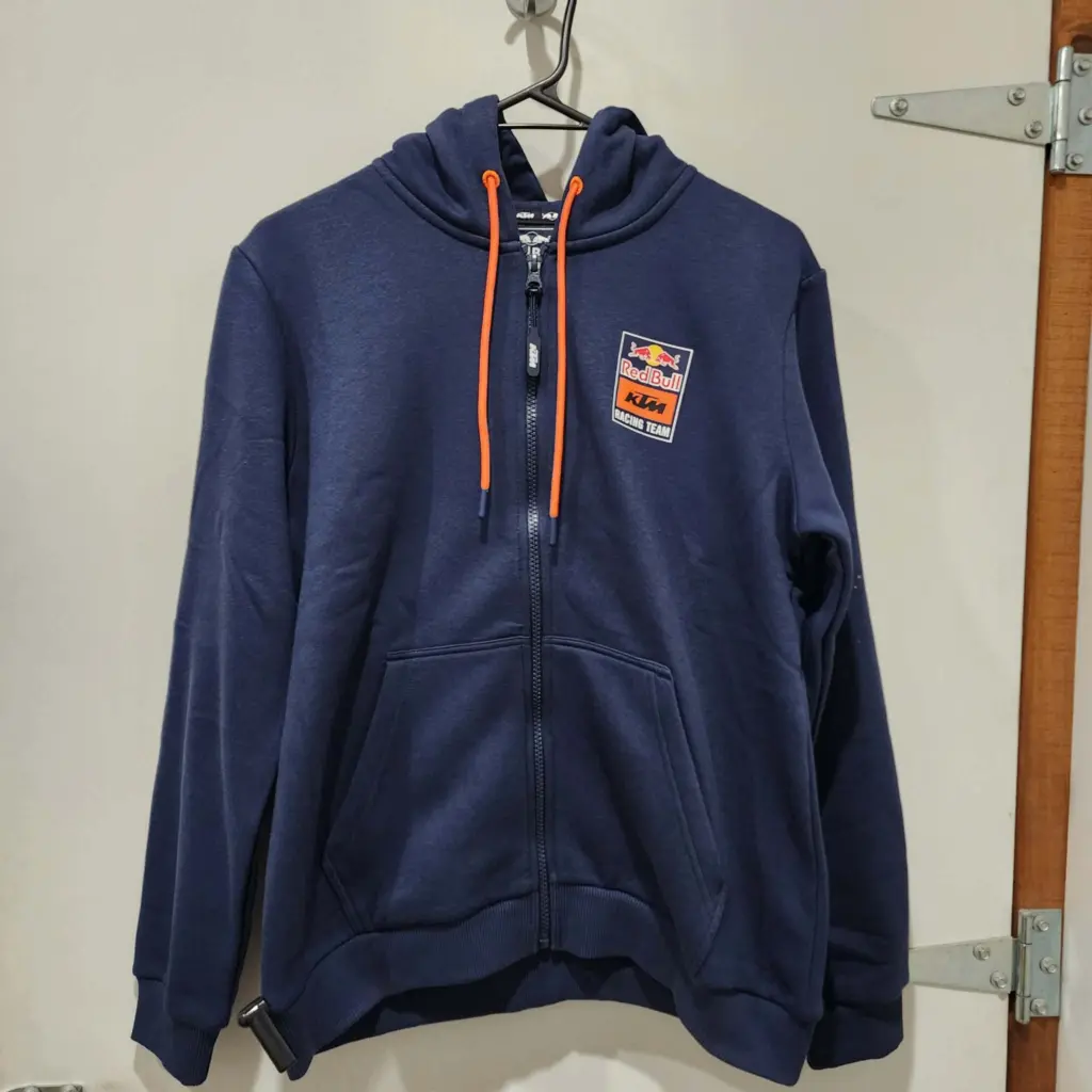 KTM Redbull Backprint Zip Hoodie Ladies Navy Marked