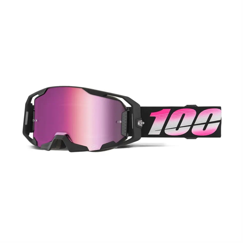 100% ARmatic Motocross Goggle Bodino - Pink Mirror Lens