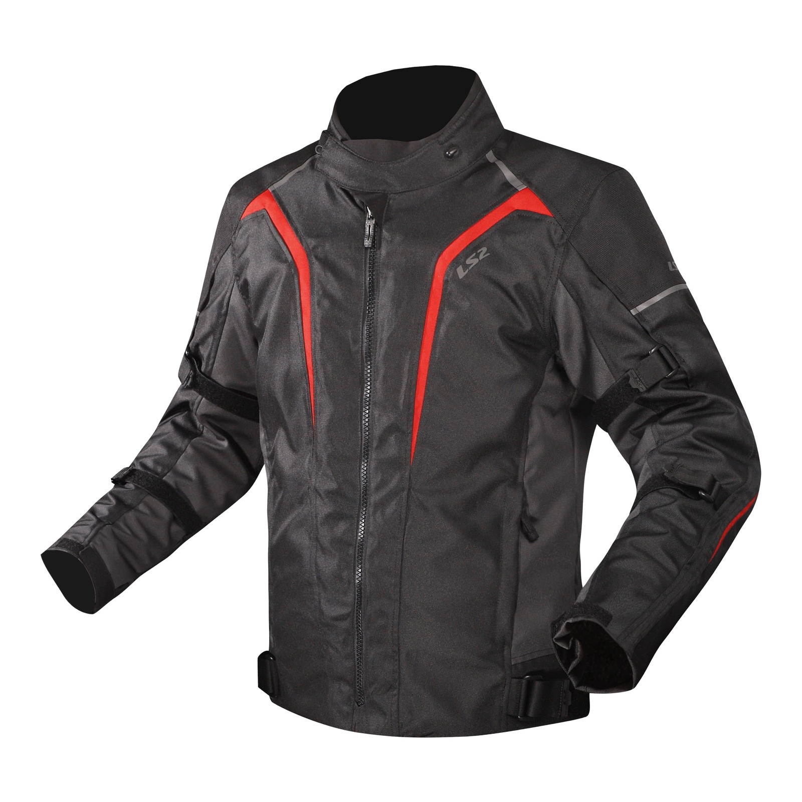 LS2 Sepang Road Jacket  Black/Grey/Red - Image 1