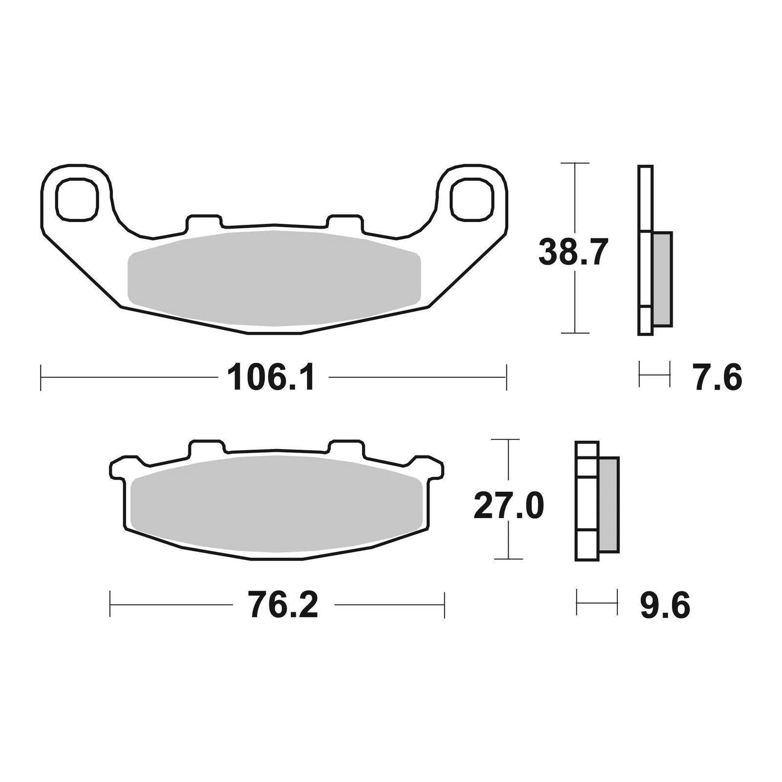 Brembo Brake Pad - Sintered Rear - Image 2