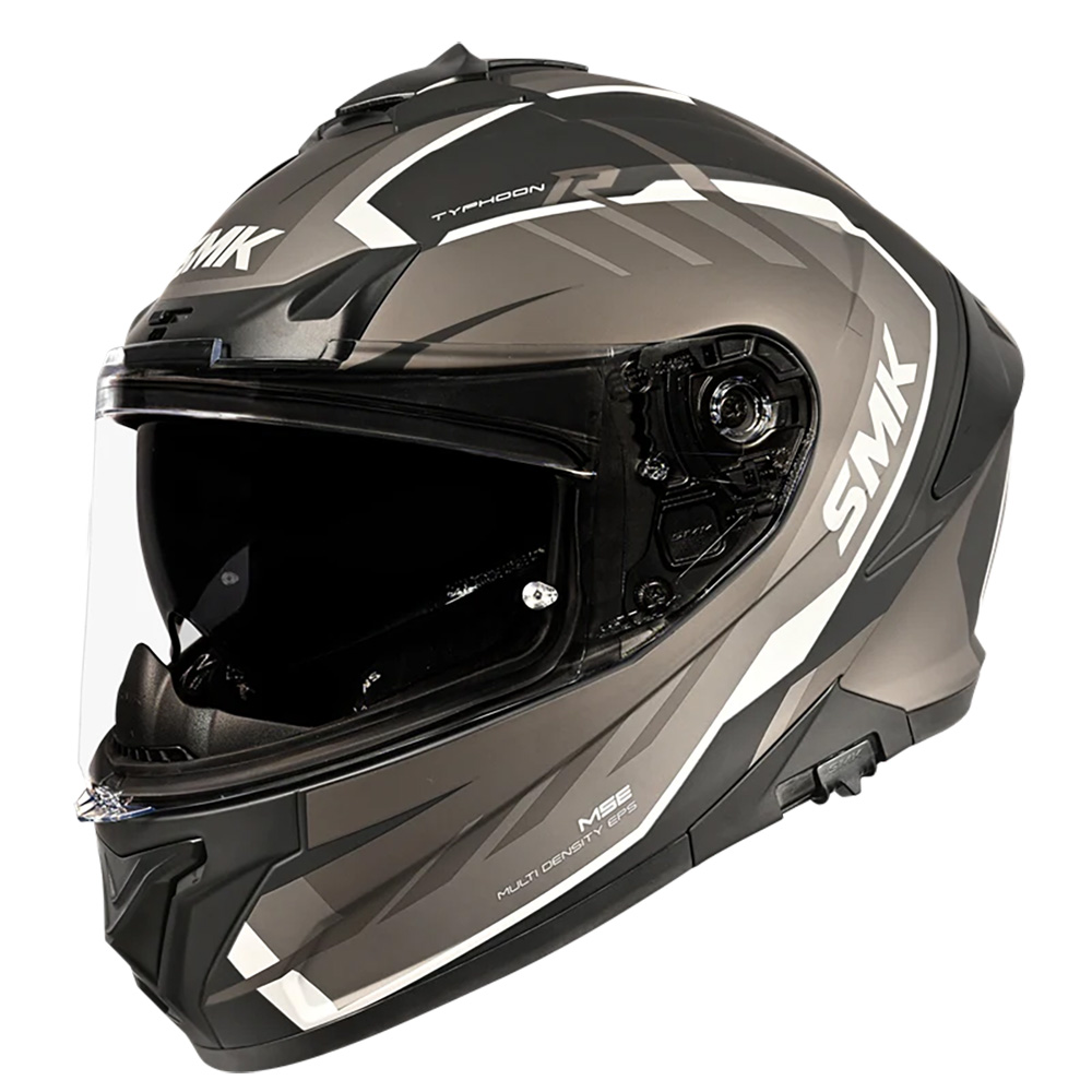 SMK Typhoon Road Helmet Aerot Matte Black/Grey - Image 1