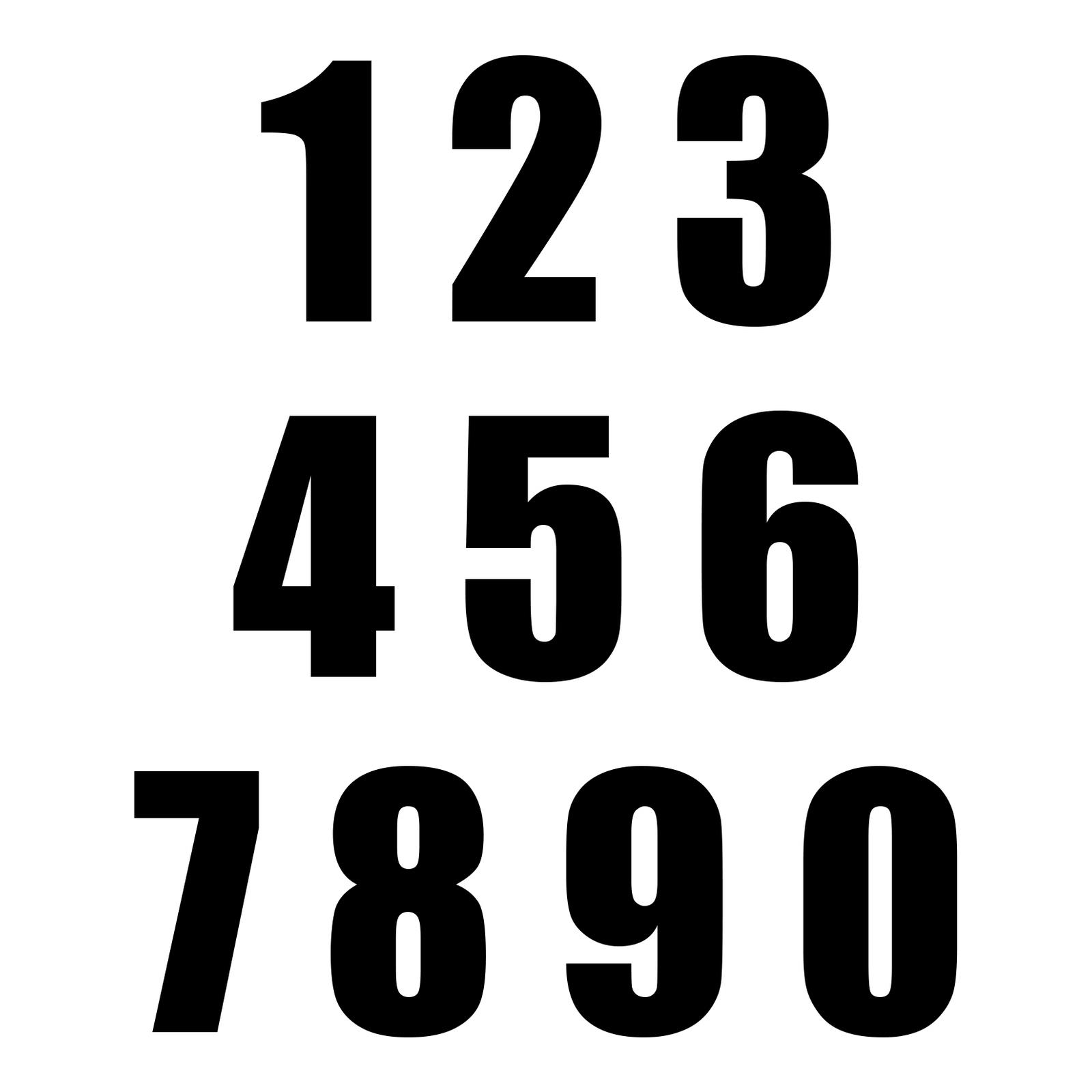 MOTION STD NUMBERS MX2 BLACK "2" 3PCS - Image 2