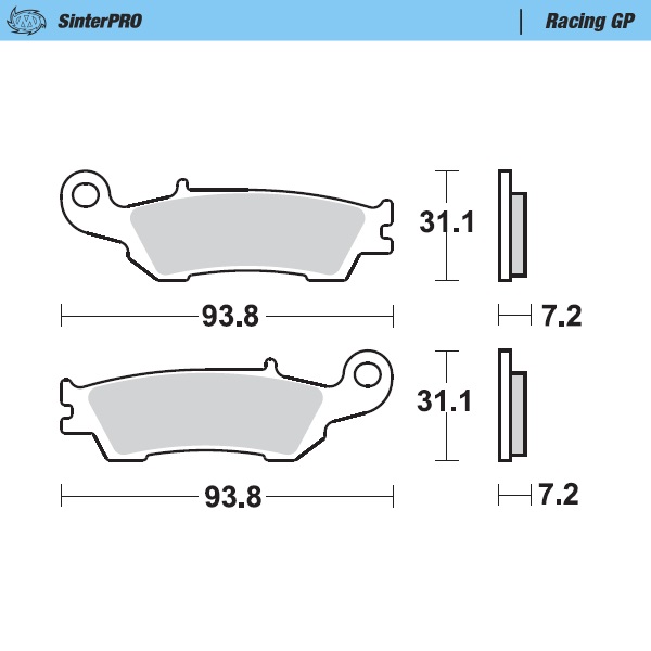 BRAKE PADS FRONT MOTO MASTER RACING GP YAMAHA - Image 1