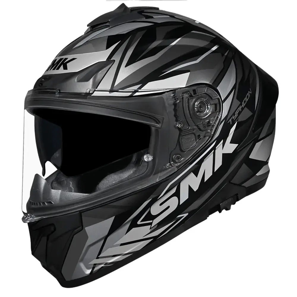 SMK Typhoon Road Helmet Rival Matte Black/Grey